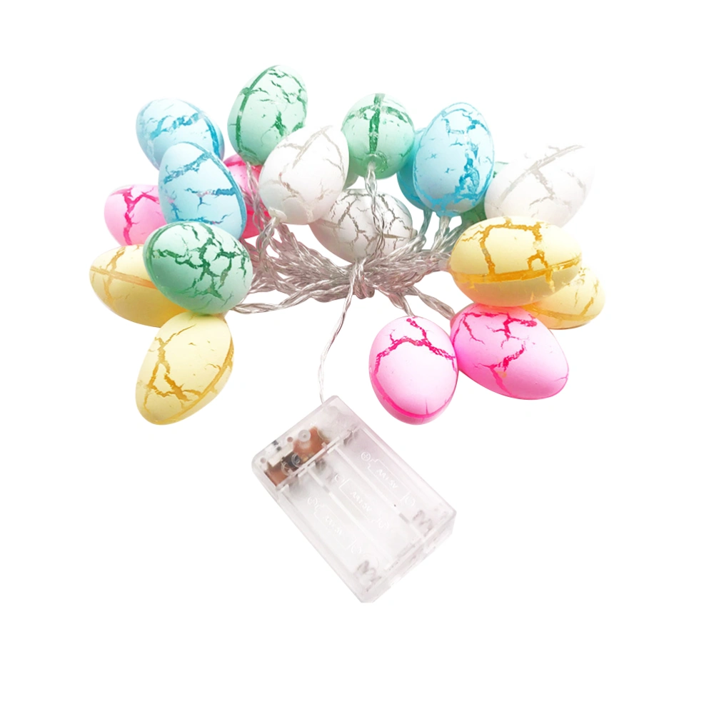 Funny Egg Lights String Creative Decorative Lamps String for Easter Festival Party (1.8m 10 Lamps, Withoout Battery)