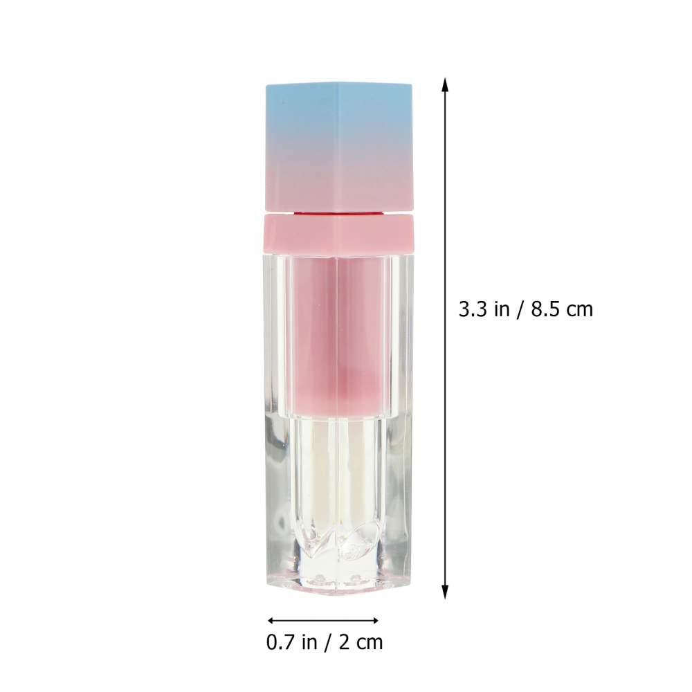 5pcs Gradient Color Lip Gloss Tubes Empty Plastic Lipgloss Tube Lip Container