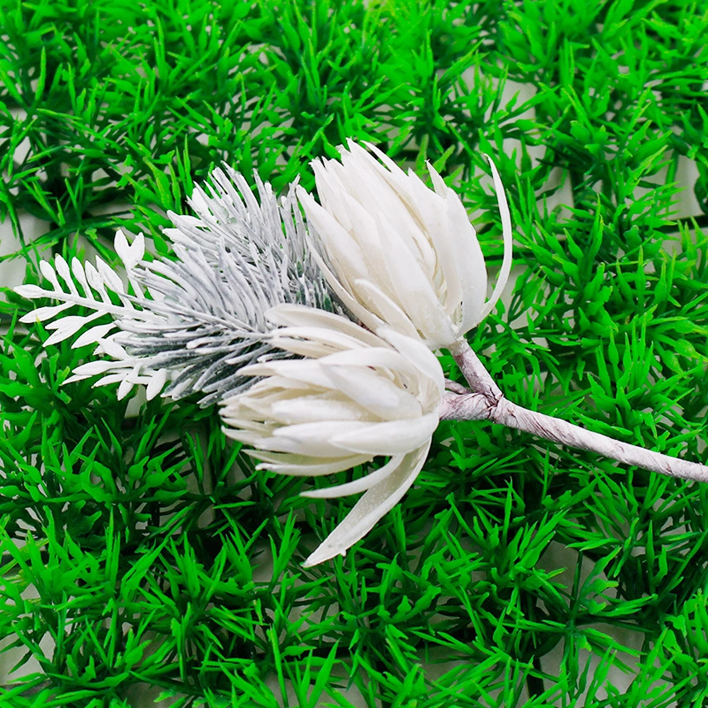 3pcs Simulation Flower Bunches Plastic Plant Bouquet Household Decor Wedding Ornament for Banquet Home