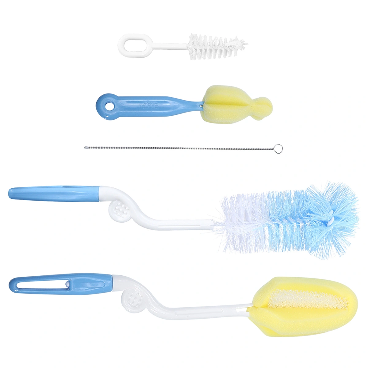 5pcs Durable Bottle Cleaning Brush Useful Long Handle Bottle Cleaner Brushes