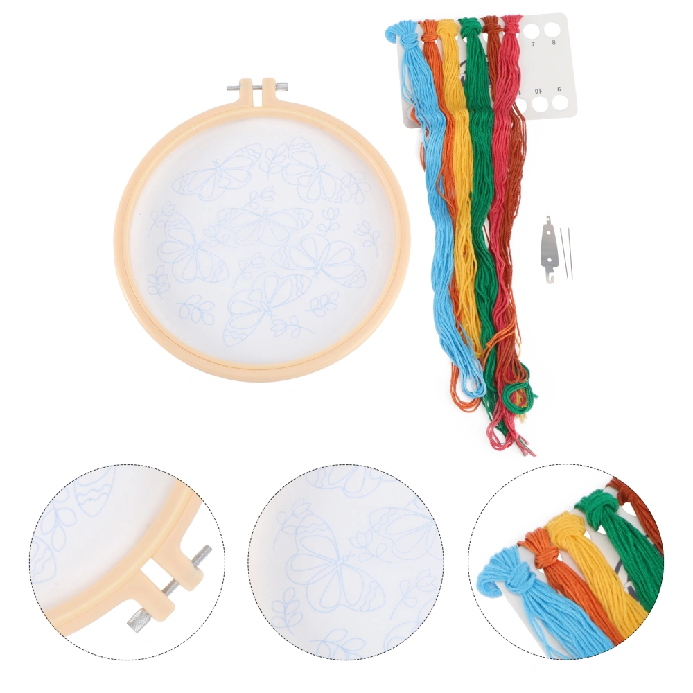 1 Set of Decorative Embroidery Kit DIY Embroidery Festival Wall Decoration