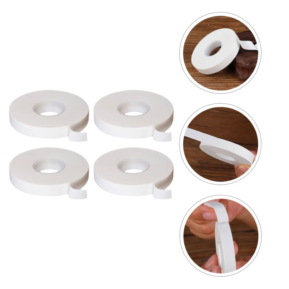 4pcs Pipa Guzheng Finger Adhesive Tapes Breathable Tapes Guzheng Accessories (White)