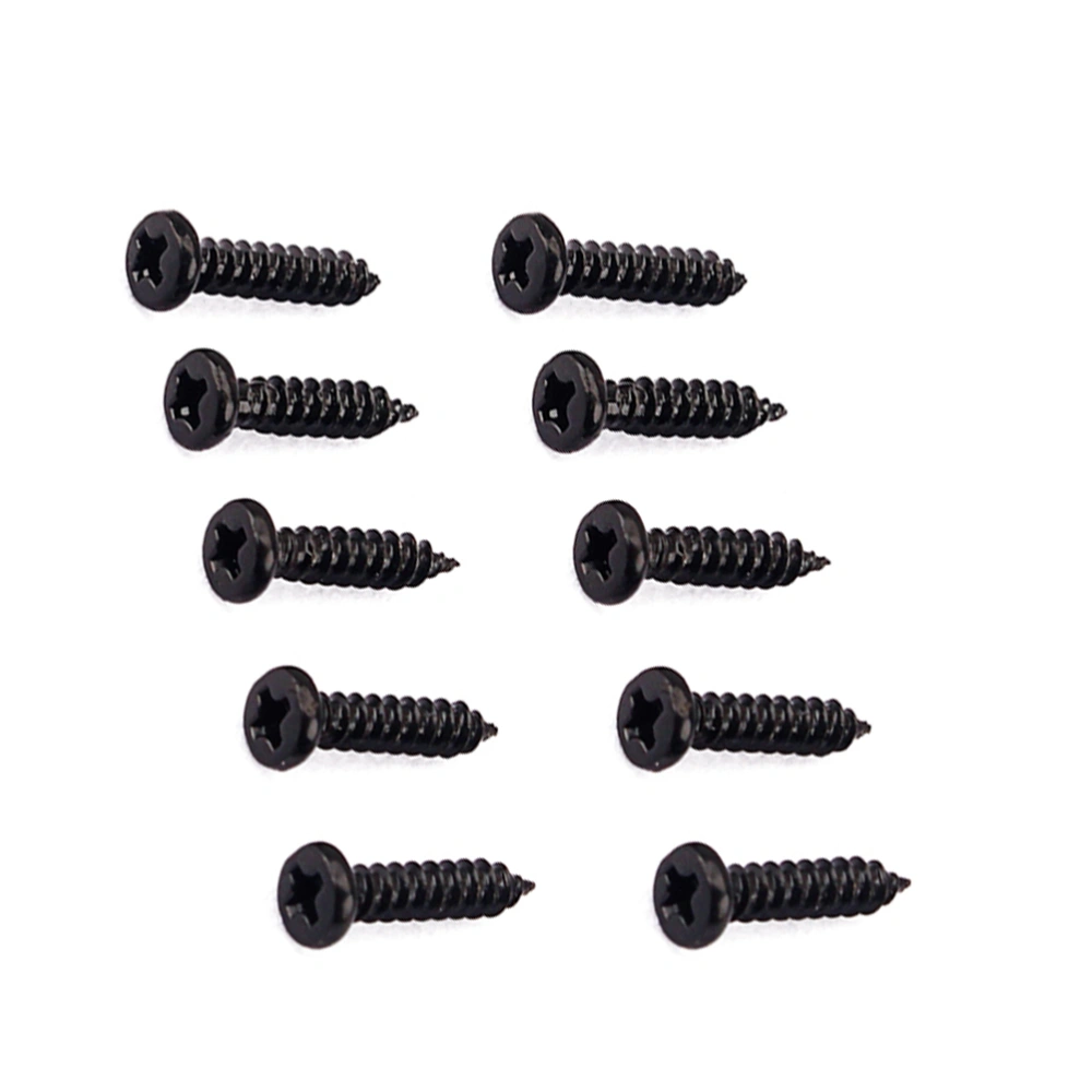 50 PCS/Set Tuning Peg Screws Tuning Key Machine Heads Tuner Mounting Screws for Electric /Acoustic Guitar Bass (Black)