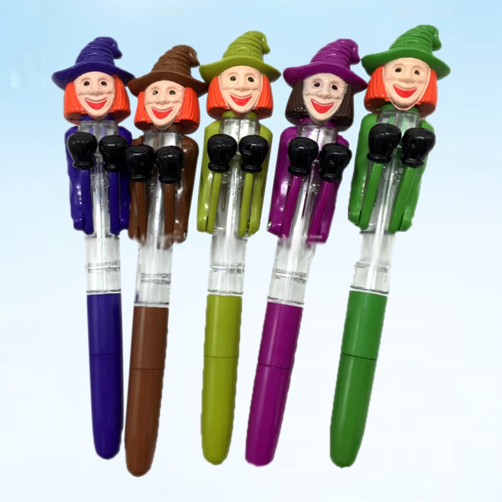 Pumpkin Ghost Skeleton Pen Luminous Writing Pen School Office Writing Supplies Halloween Stationery Random Color Random Style