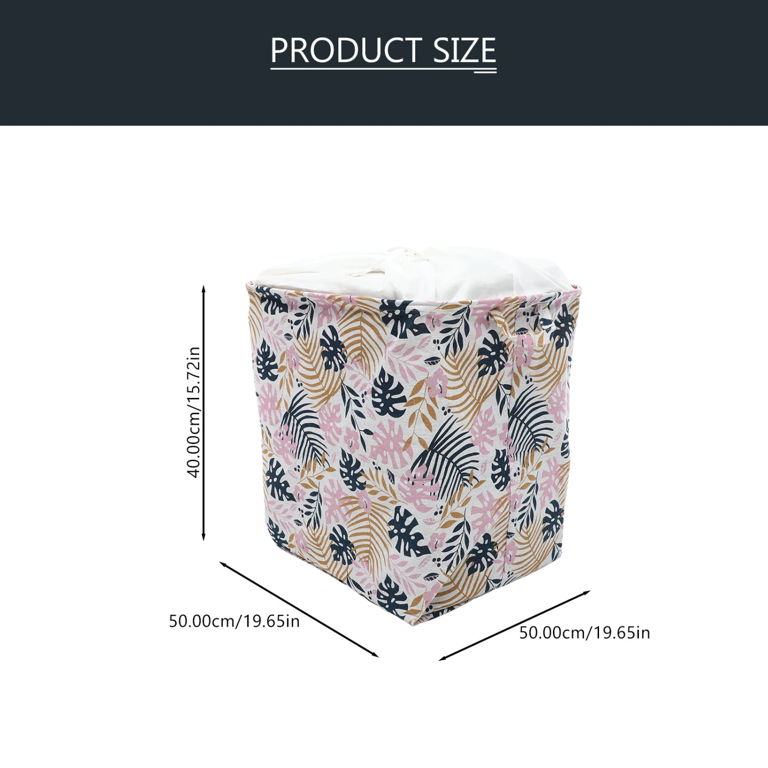 Clothes Storage Hamper with Handle Home Toys Drawstring Storage Container Laundry Basket