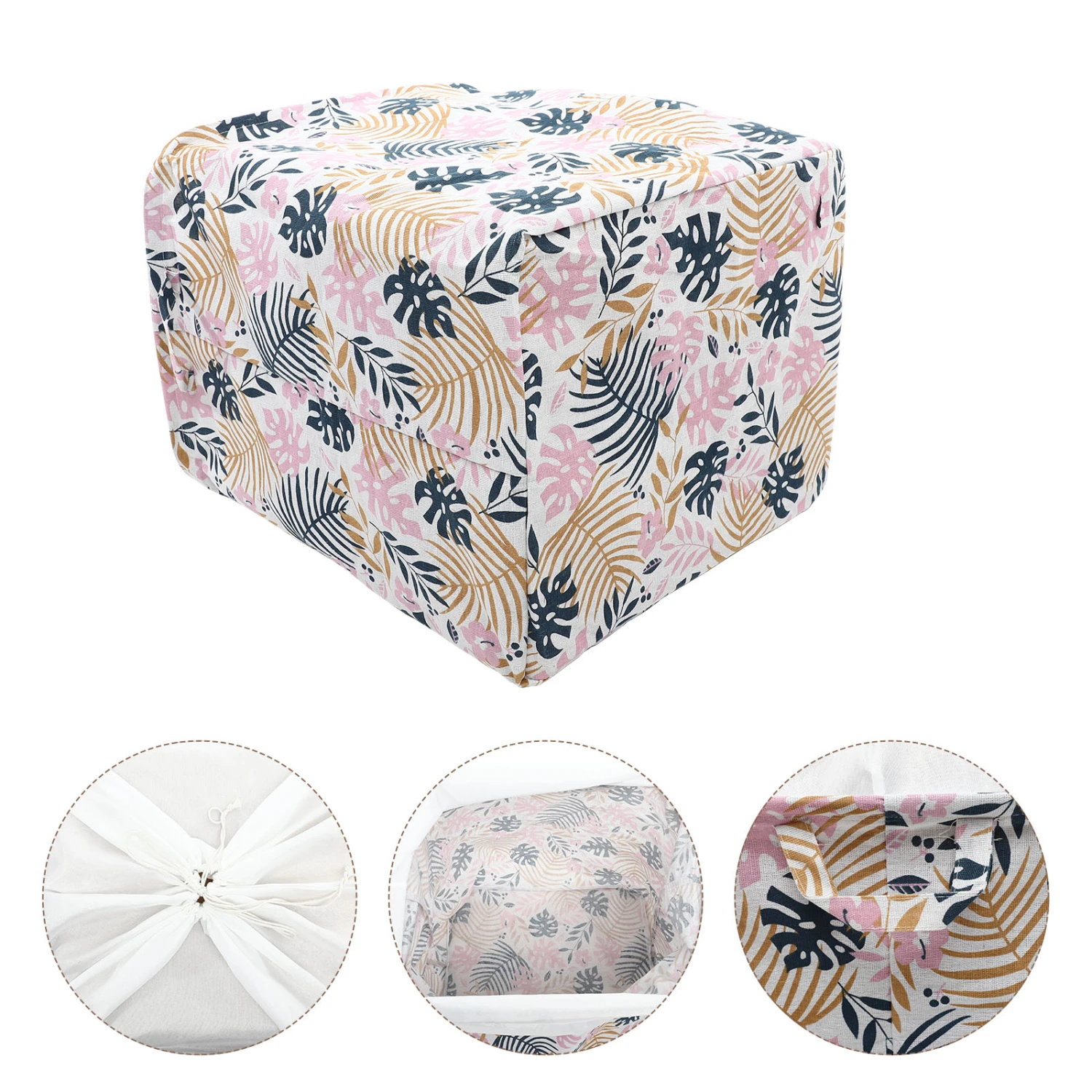 Clothes Storage Hamper with Handle Home Toys Drawstring Storage Container Laundry Basket