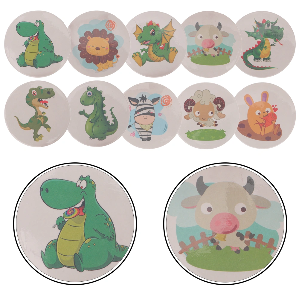 10Pcs Potty Training Sticker Cartoon Toddler Potty Training Toilet Color Changing Sticker