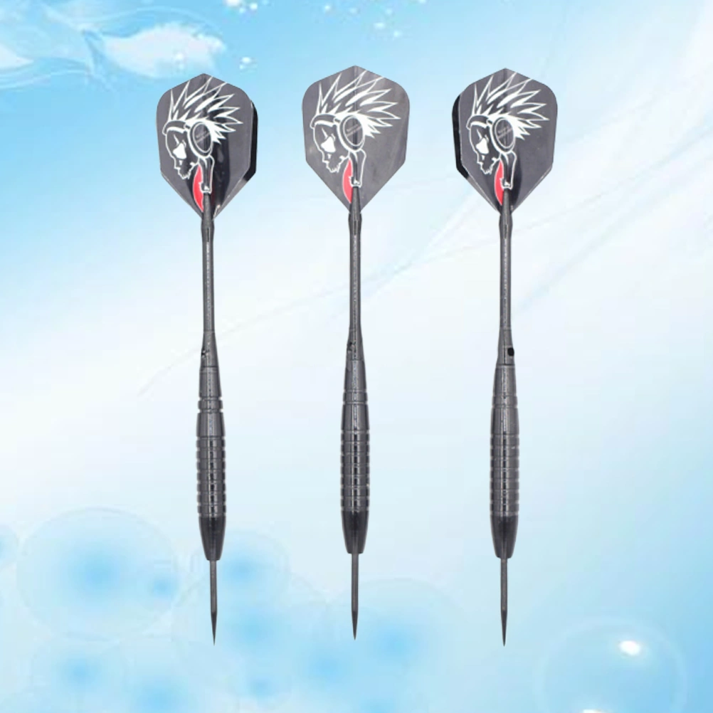 3pcs Professional Match Darts Needle Tipped Darts Drop-resistant Aluminum Rod Flights Darts for Sports Events