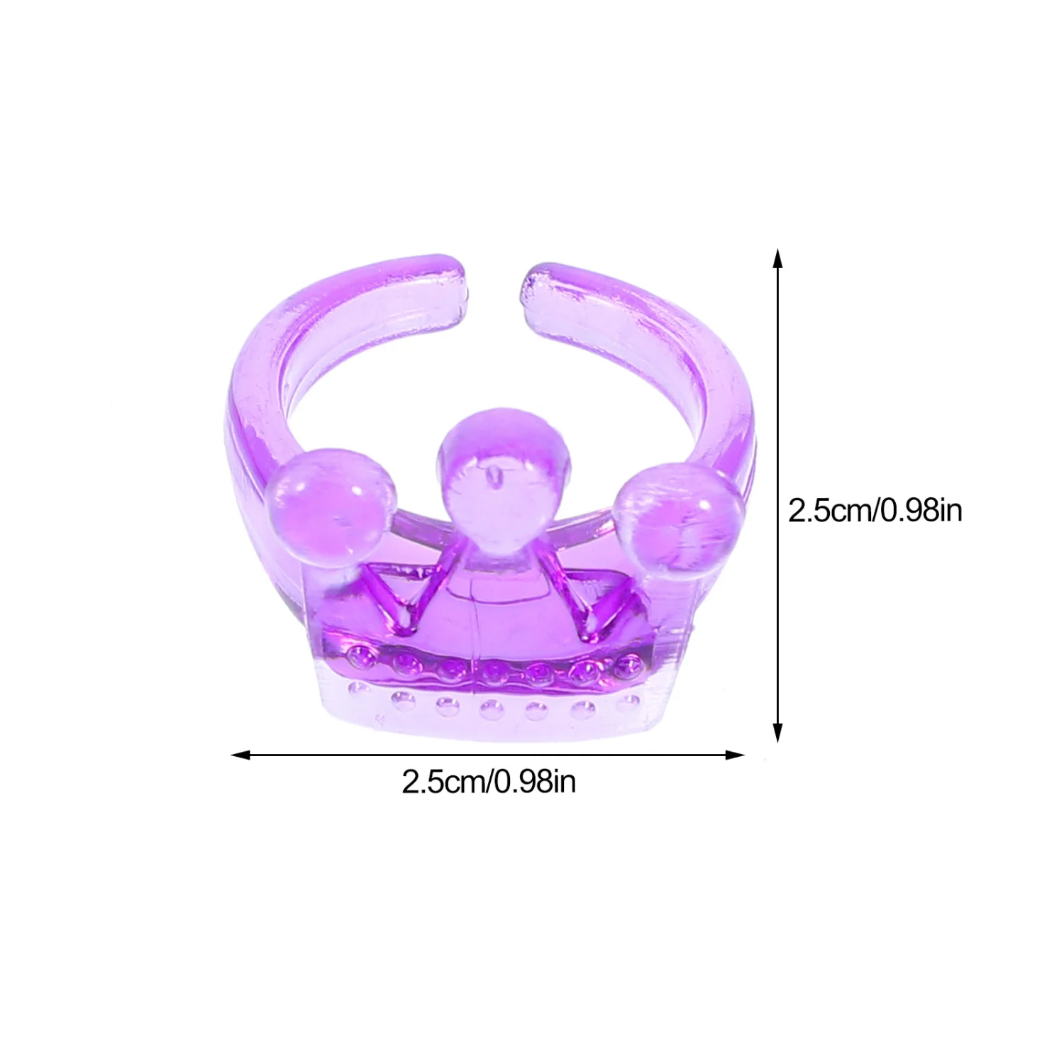 100Pcs Plastic Rings Party Favor Rings Little Girl Jewelry Dress Up Play Toys