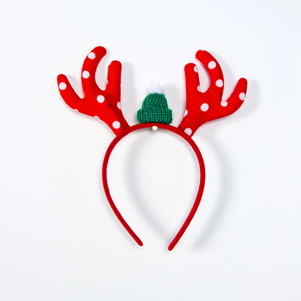 4pcs Christmas Antlers Hair Adorable Cartoon Headband Decorative Christmas Hair Accessories Hair Band Creative Hair Clasp (Random Style)