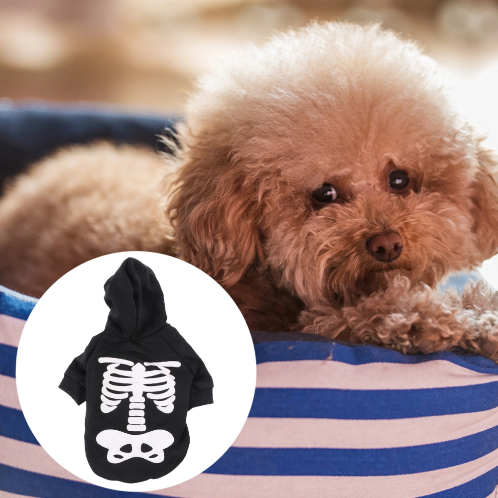 Halloween Skeleton Dog Costumes Clothes Pet Jumpsuit for Small Medium Dogs