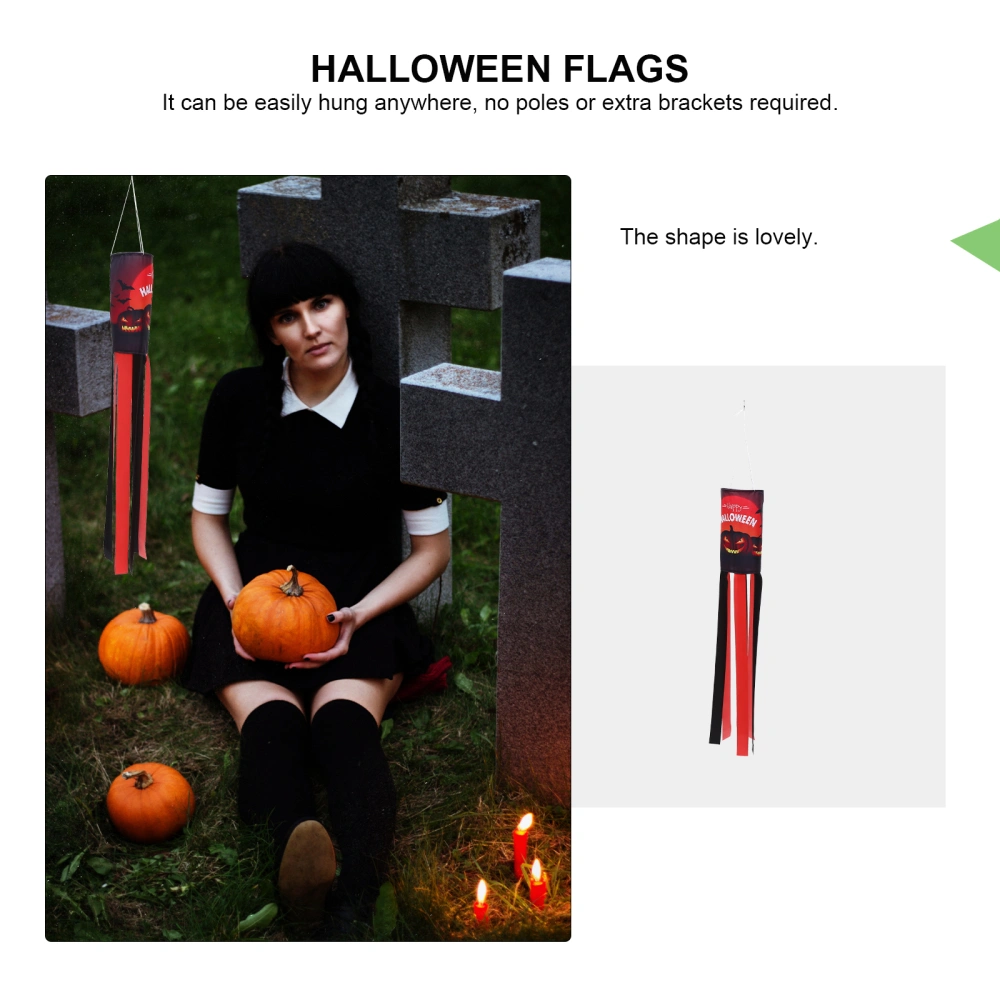 Halloween Windsock Flag Hanging Windsock Halloween Wind Indicator Decor