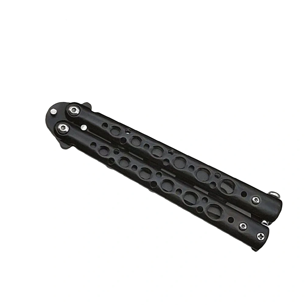 Stainless Steel Practice Training Balisong Style (Black)