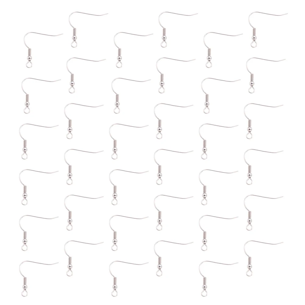 100PCS DIY Simple Stainless Steel Earrings Handmade Jewelry Accessories for Girl Woman Lady (A6)