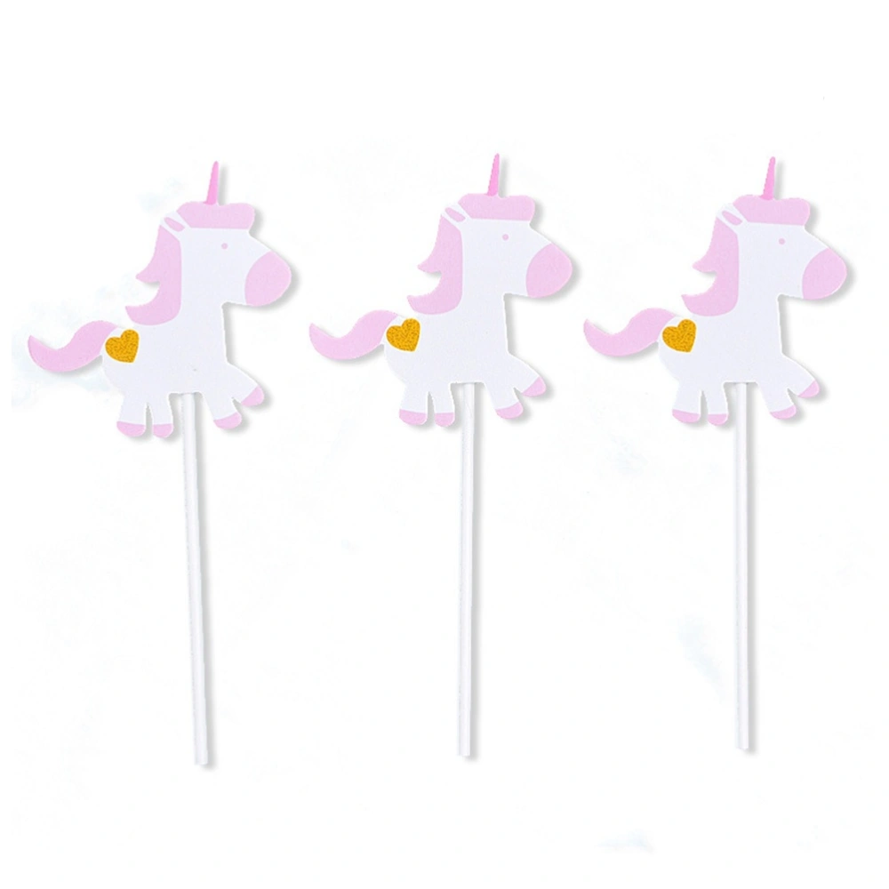 12pcs Unicorn Party Decorated Cake Insert Lovely Toppers Paper Unicorn Cake Decorating Toppers Birthday Wedding Party Favors