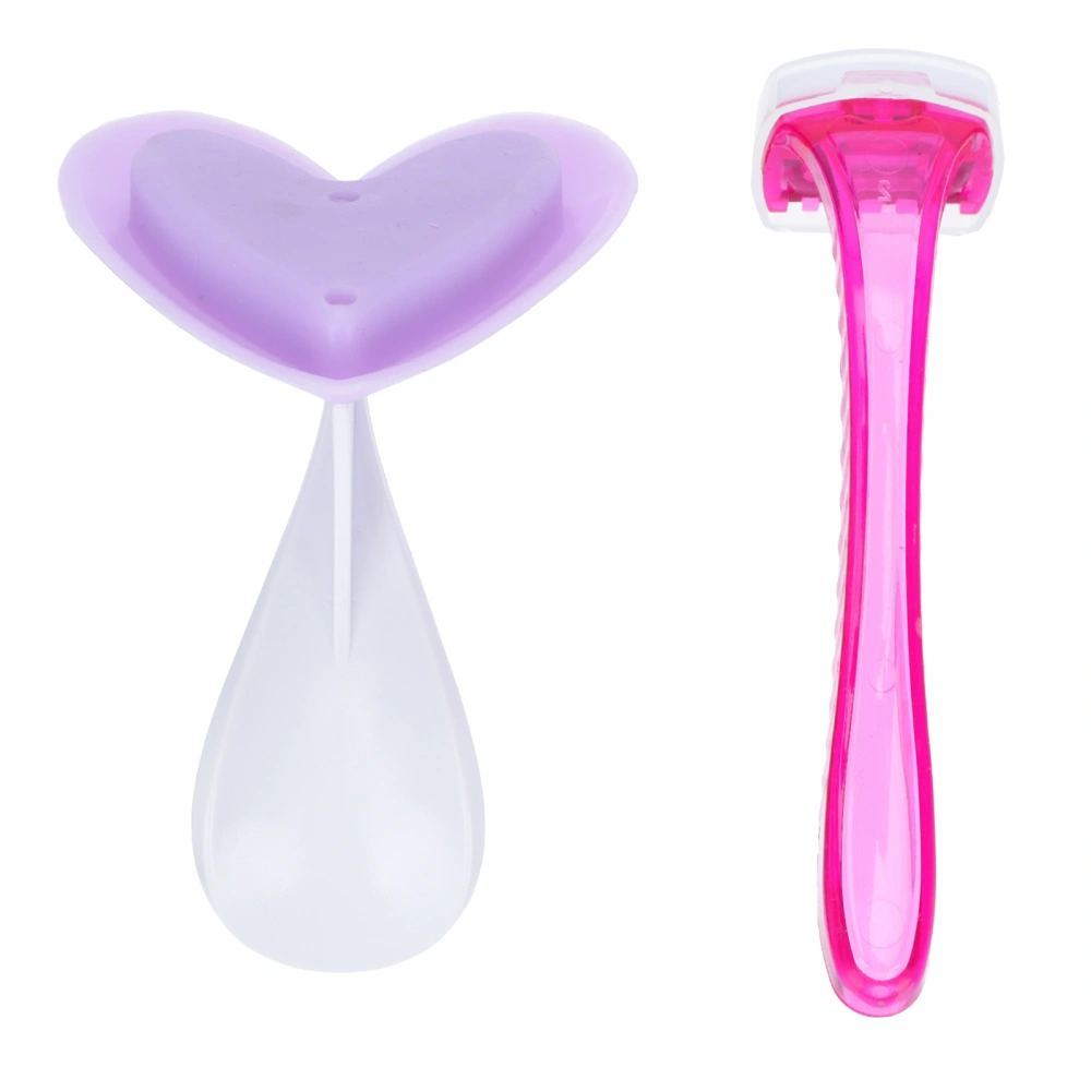 1Set Women Privates Hair Shaper Creative Silicone Pubes Razor Random Color