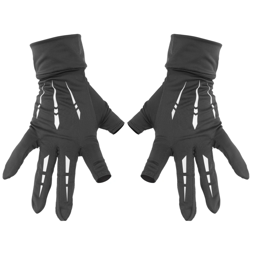 1 Pair of Outdoor Fishing Gloves Ice Silk Sunscreen Gloves Breathable Sports Gloves Anti-slip Gloves