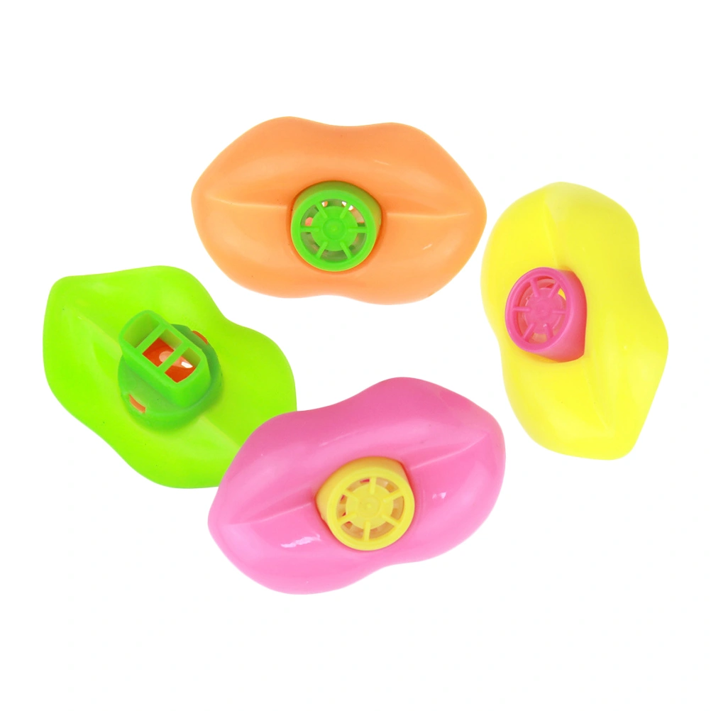 15PCS Plastic Lip Whistles Birthday Party Favors Party Noisemakers For Children Kids