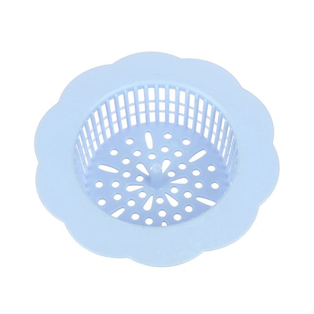 Kitchen Flower Type Sink Anti-blocking Filter Leaking Wash Basin Net Leaking Bathroom Small Hole Floor Drain (Blue)