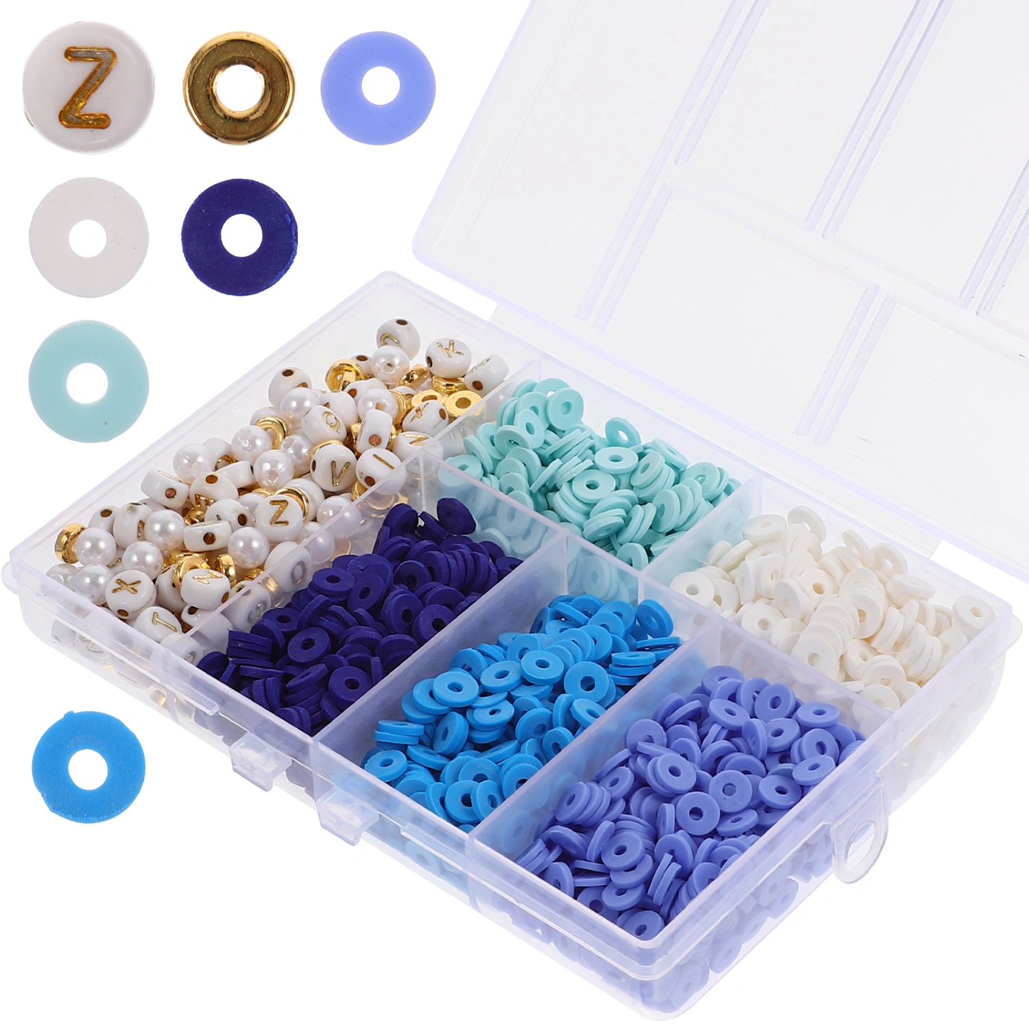 1set Bracelet Making Kits Flat Clay DIY Beads Jewelry Making Necklace Beads