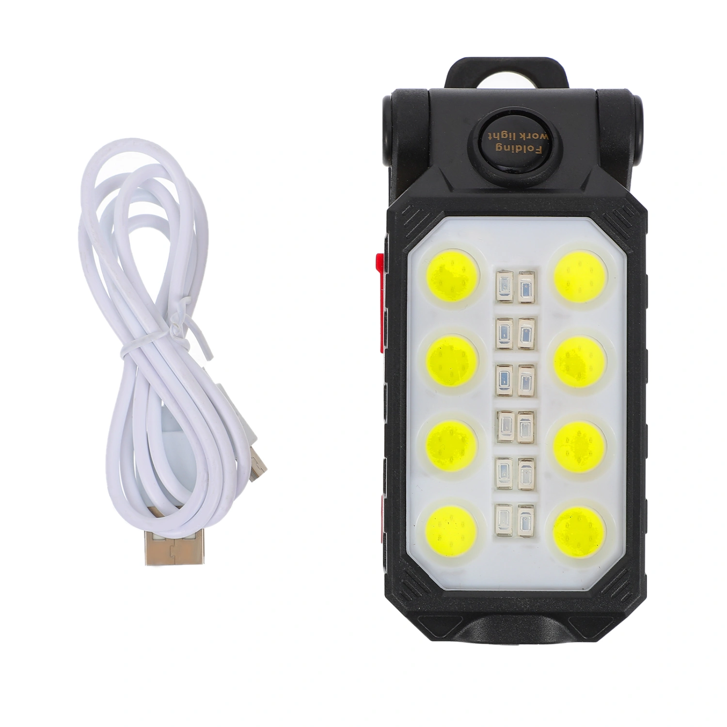 COB Rechargeable Work Lights LED Flashlight with Magnetic Base and Hanging Hook