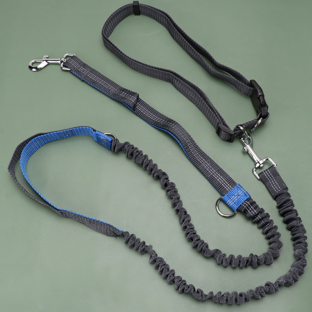 Multi-function Dog Rope Outdoor Running Pulling Rope Reflective Traction Rope Creative Training Strap (Sapphire Blue)