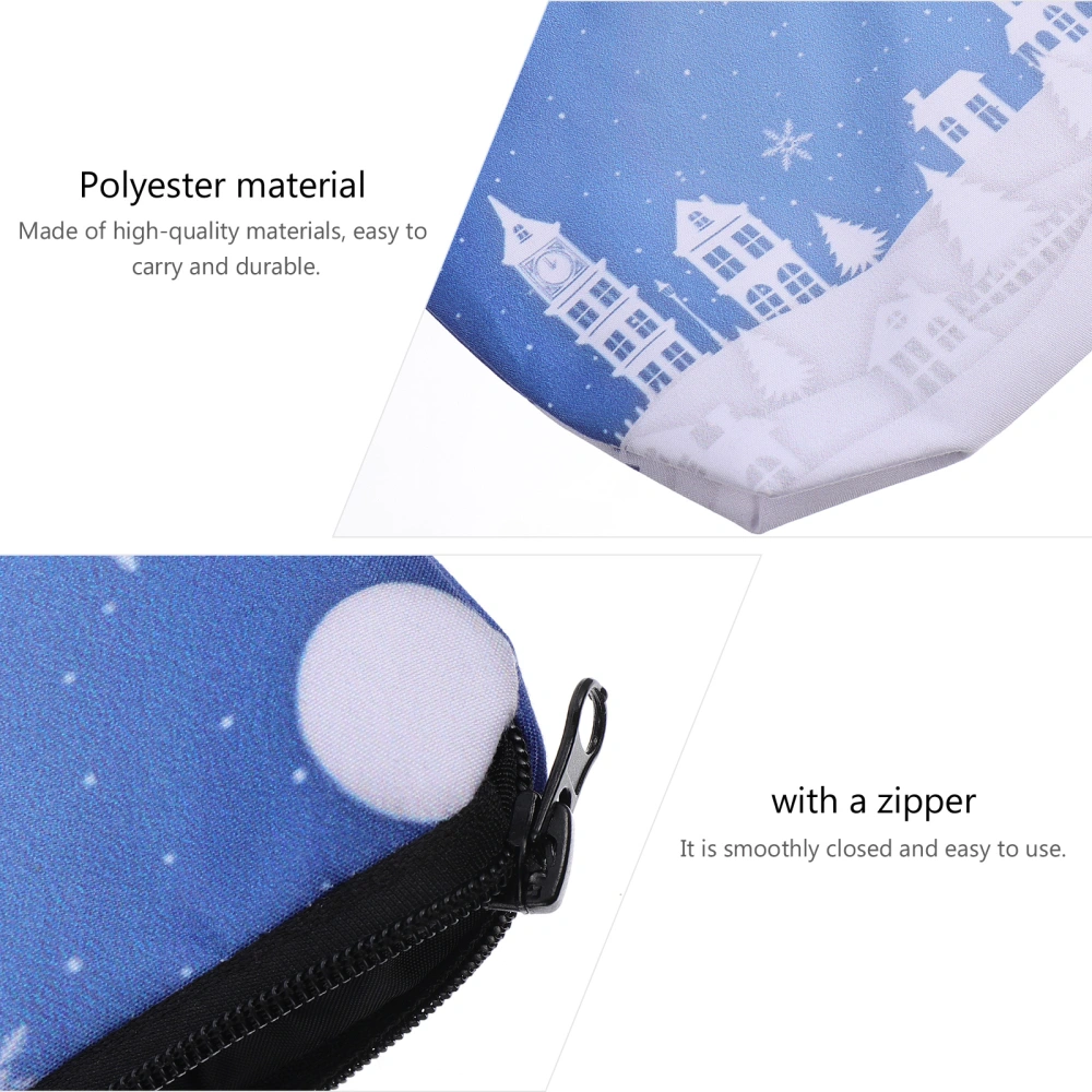 1pc Christmas Travel Storage Pouch Portable Makeup Bag Organizer Toiletry Bag