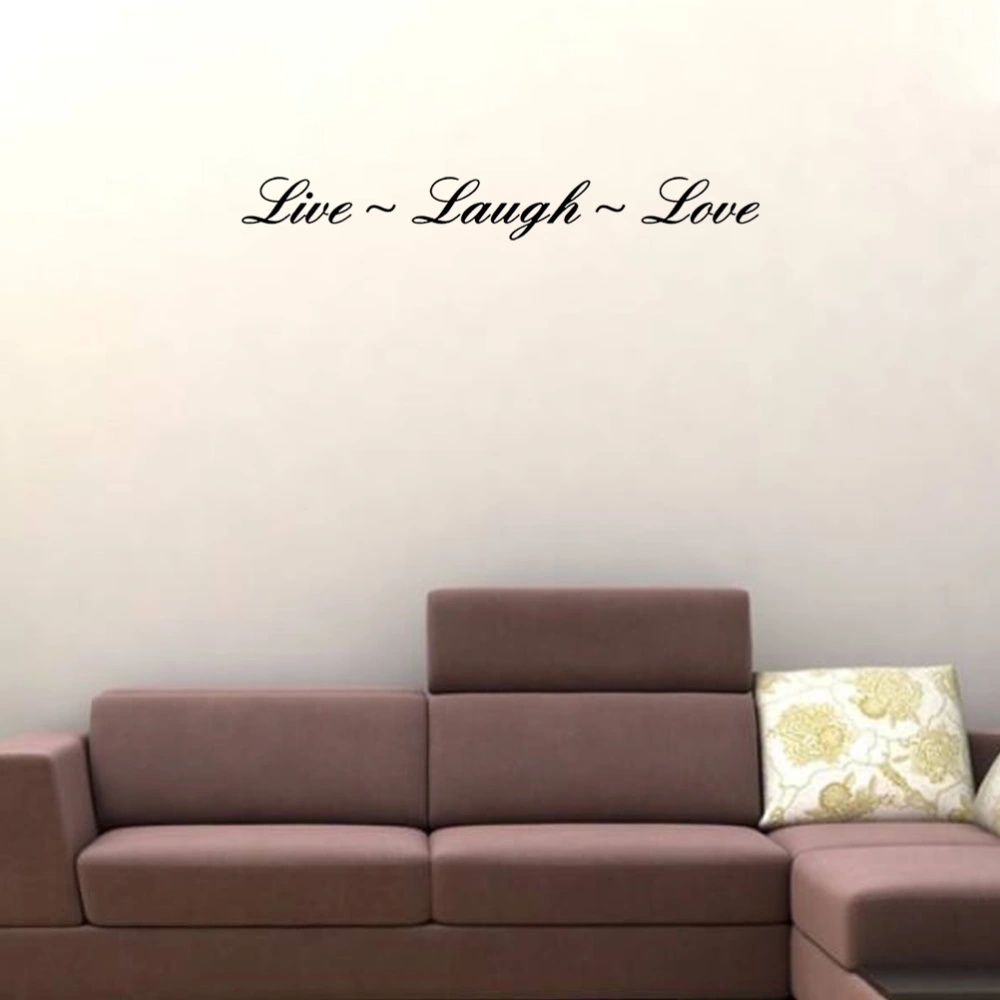 Wall Decal Quote Live Laugh Love Embellishment Wall Decal Sticker Art Mural Home Decor