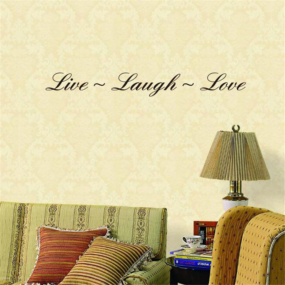 Wall Decal Quote Live Laugh Love Embellishment Wall Decal Sticker Art Mural Home Decor