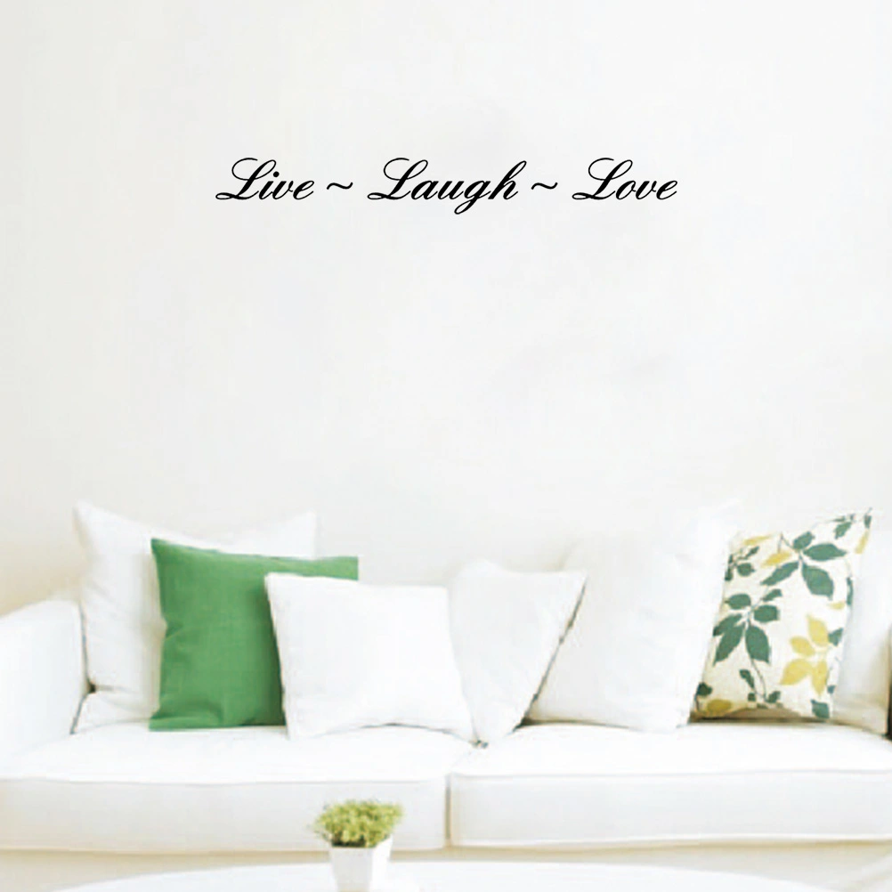 Wall Decal Quote Live Laugh Love Embellishment Wall Decal Sticker Art Mural Home Decor