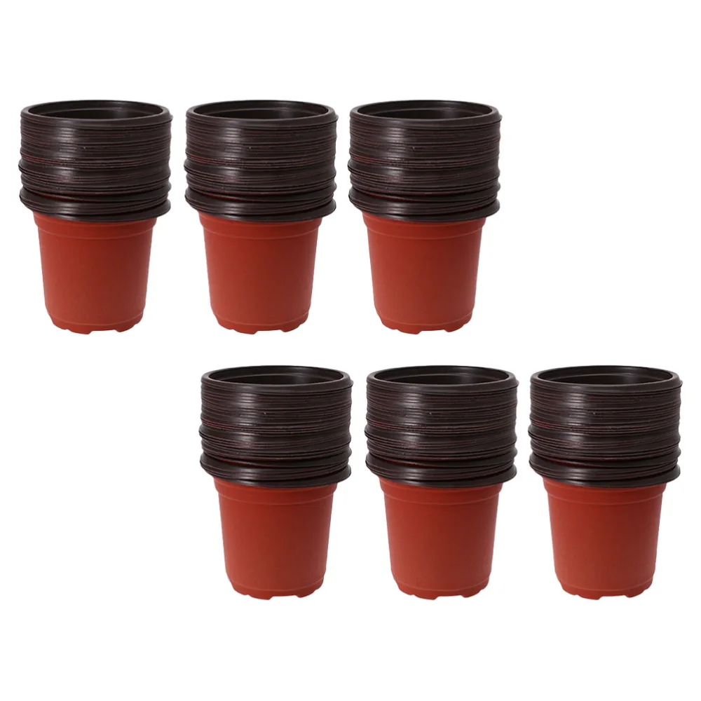 150pcs Simple Plastic Plant Pot Garden Flower Planter Plastic Plant Nursery Pots