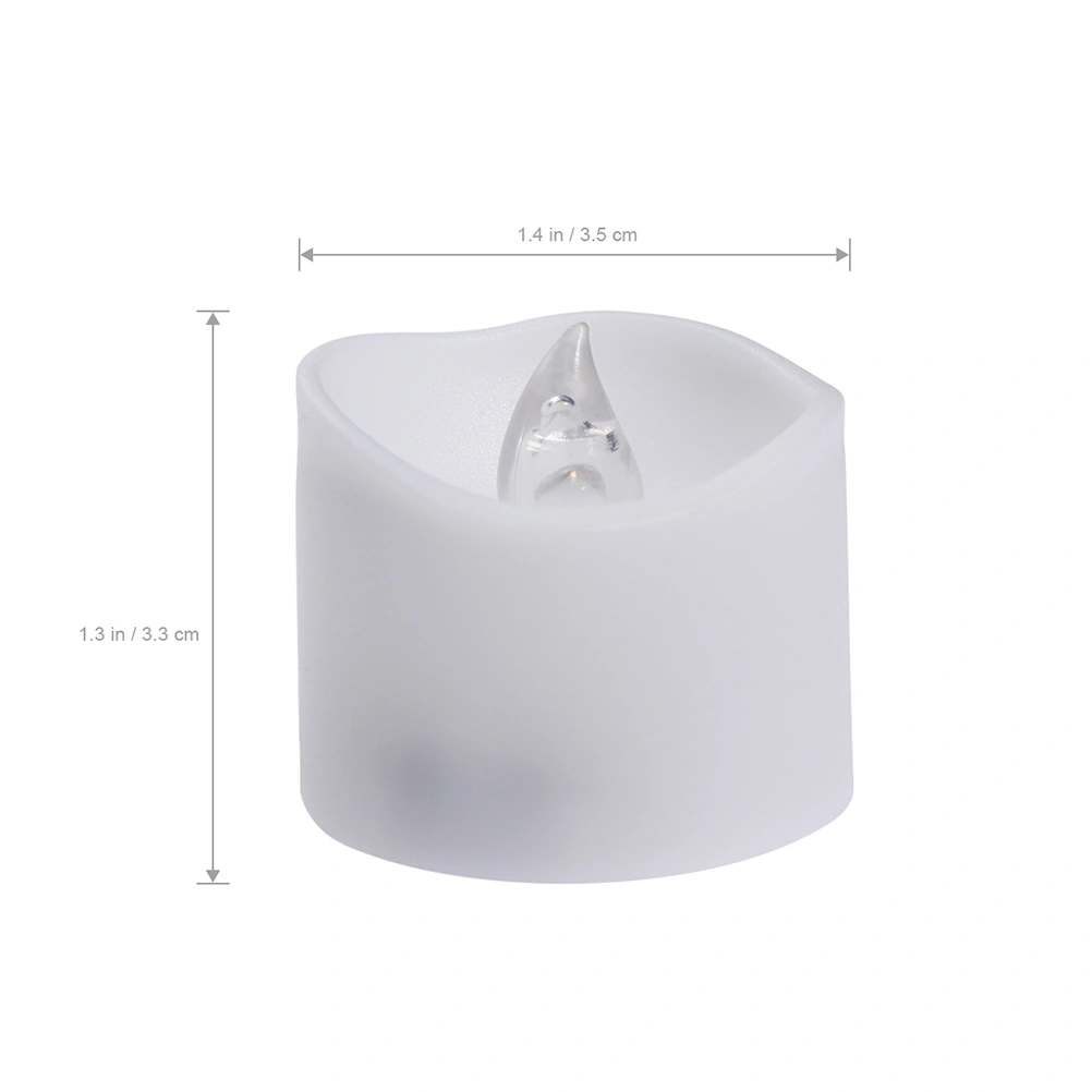 12pcs Realistic and Bright Flameless LED Tea Lights Battery Operated Waved Plastic Candles for Birthday Festival Celebration (Warm White Flash Light)