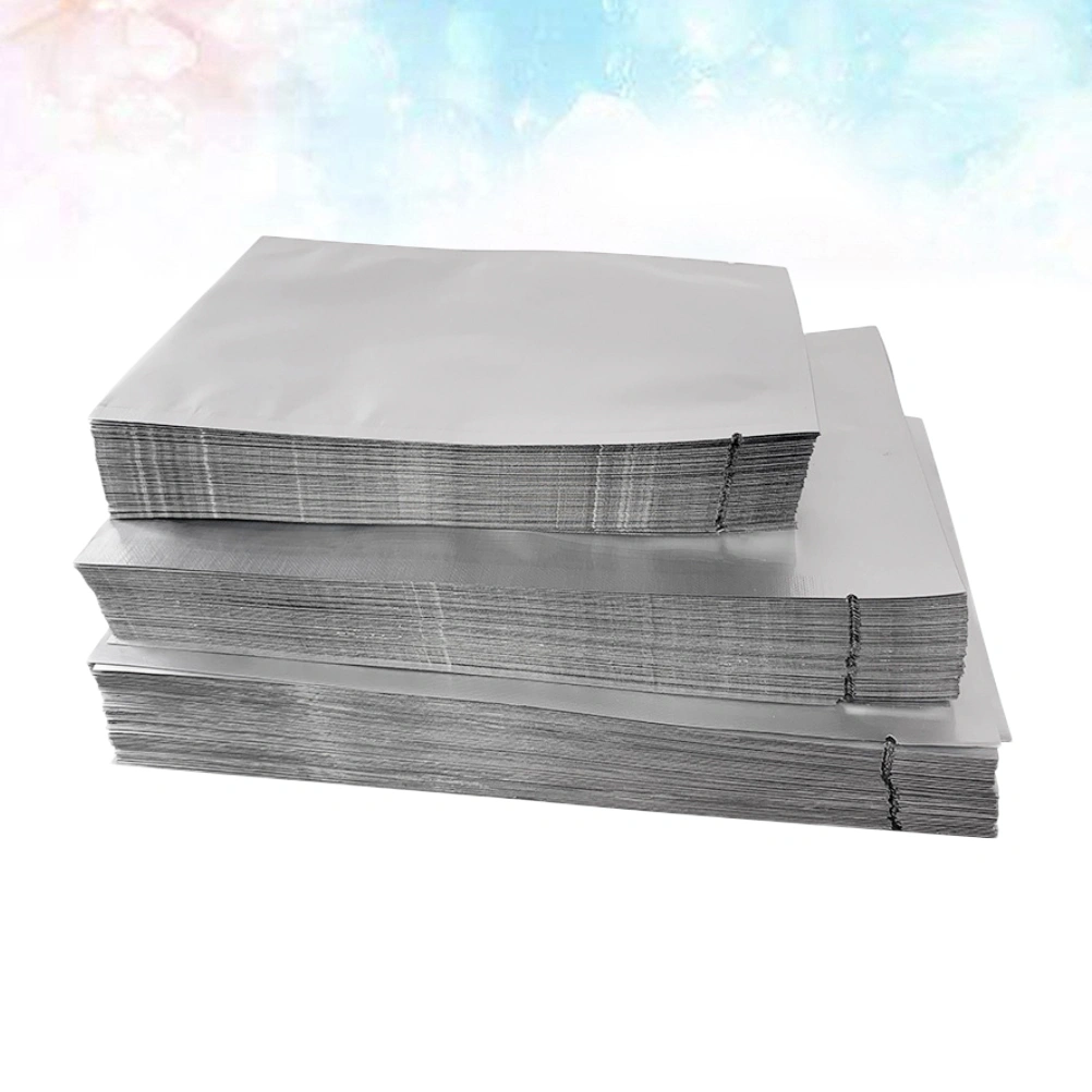 100pcs Silver Mylar Flat Bags Aluminum Foil Packaging Bag Bulk Food Storage Pouch 8x12