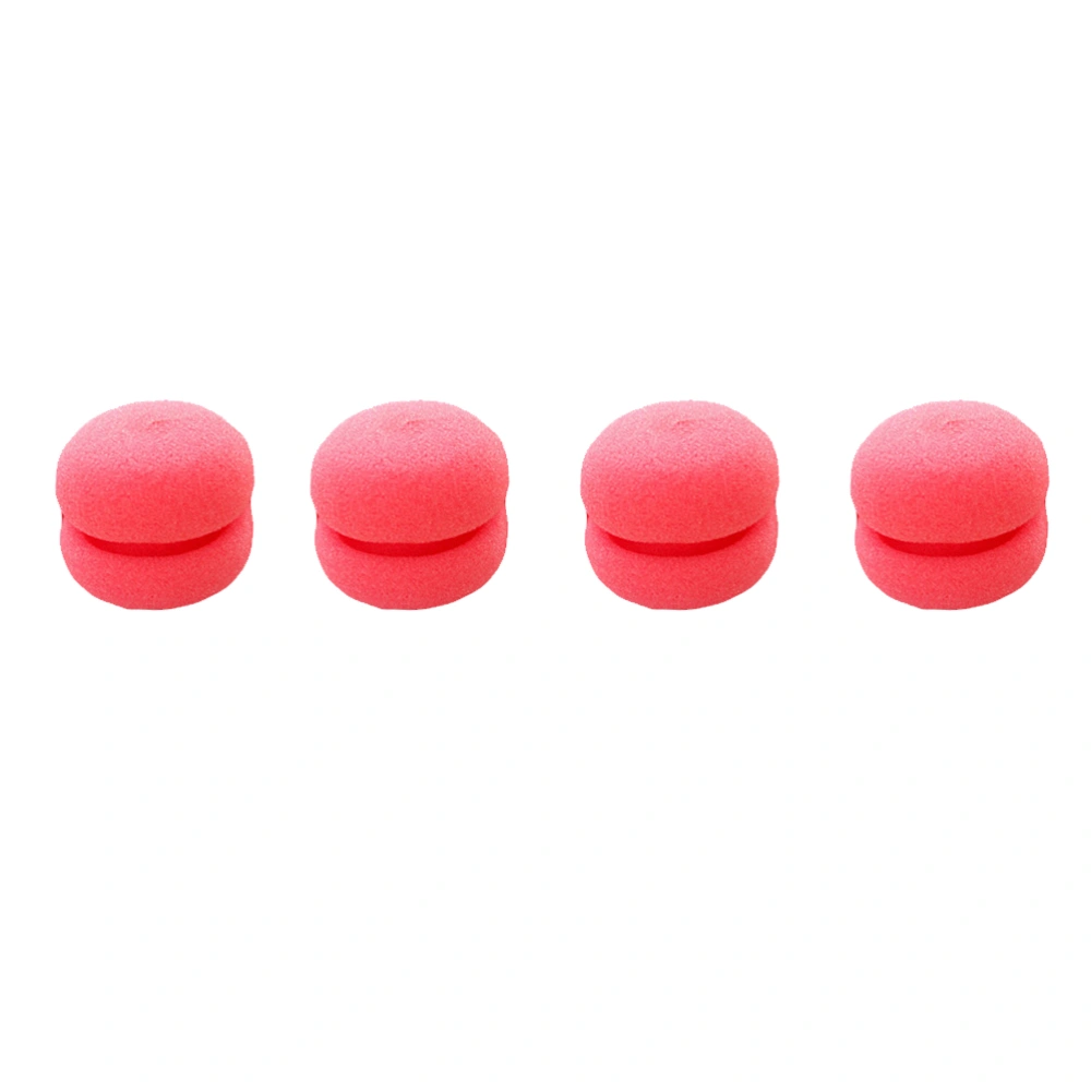 12pcs Fashion Sponge Roller Sponge Curling Hair Ball Creative Hair Styling Perm Tool (Red)