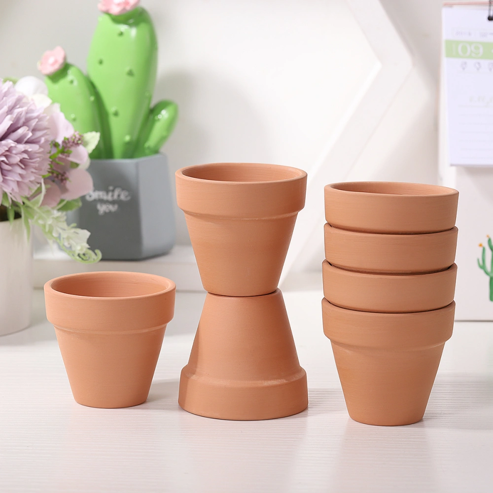 BESTOMZ 10Pcs Small Mini Terracotta Pot Clay Pottery Planter Cactus Flower Pots Succulent Nursery Pots Wedding Party Favor