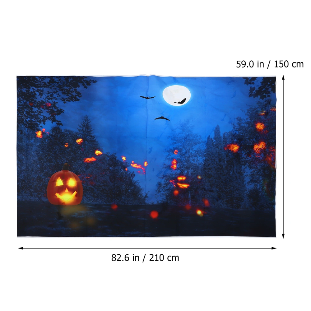 Halloween Photography Background Cloth Pumpkin Backdrop Wall Hanging Tapestry