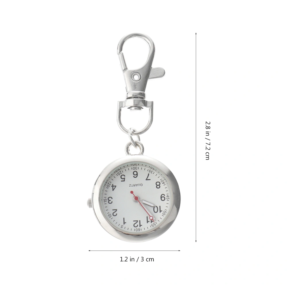 1pc Fashion Quartz Pocket Watch Simple Metal Decorative Nurse Pocket Watch