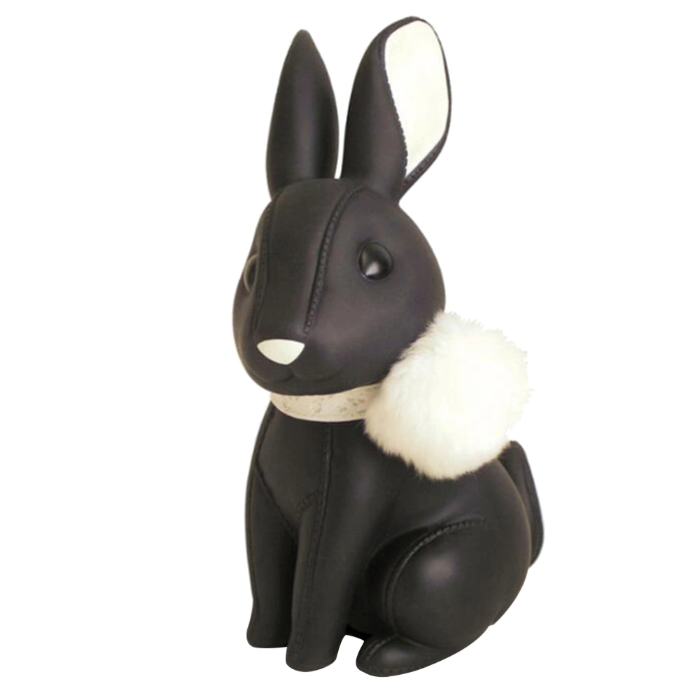 Creative Piggy Bank Shatterproof Coin Bank Rabbit Shape Cartoon PVC Money Holder Saving Pot (Random Color)