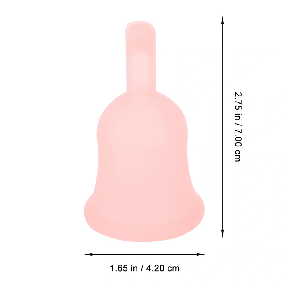 Silicone Menstrual Cup Monthly Menstrual Leak-proof Recyclable Collector for home (Orange S Size)