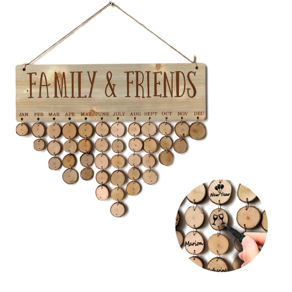 82pcs Wood Message Hanging Board Set Creative Beautiful Note Board Hanging for Bedroom Livingroom Dining Room Store (40pcs Wood Piece, 40pcs Wire Loop, 1pcs 65cm Hemp Rope)