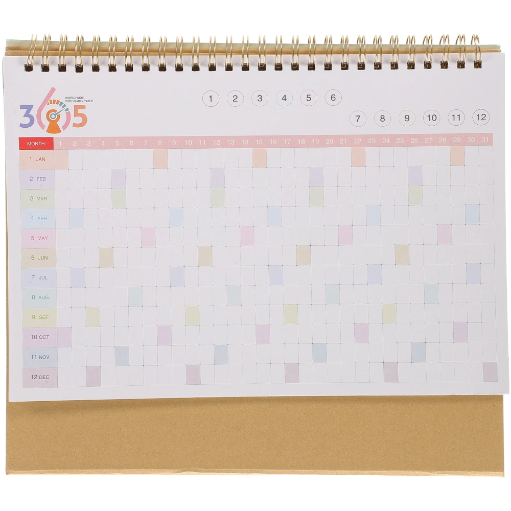 Table Calendar Household Desk Standing Calendar School Office Monthly Calendar