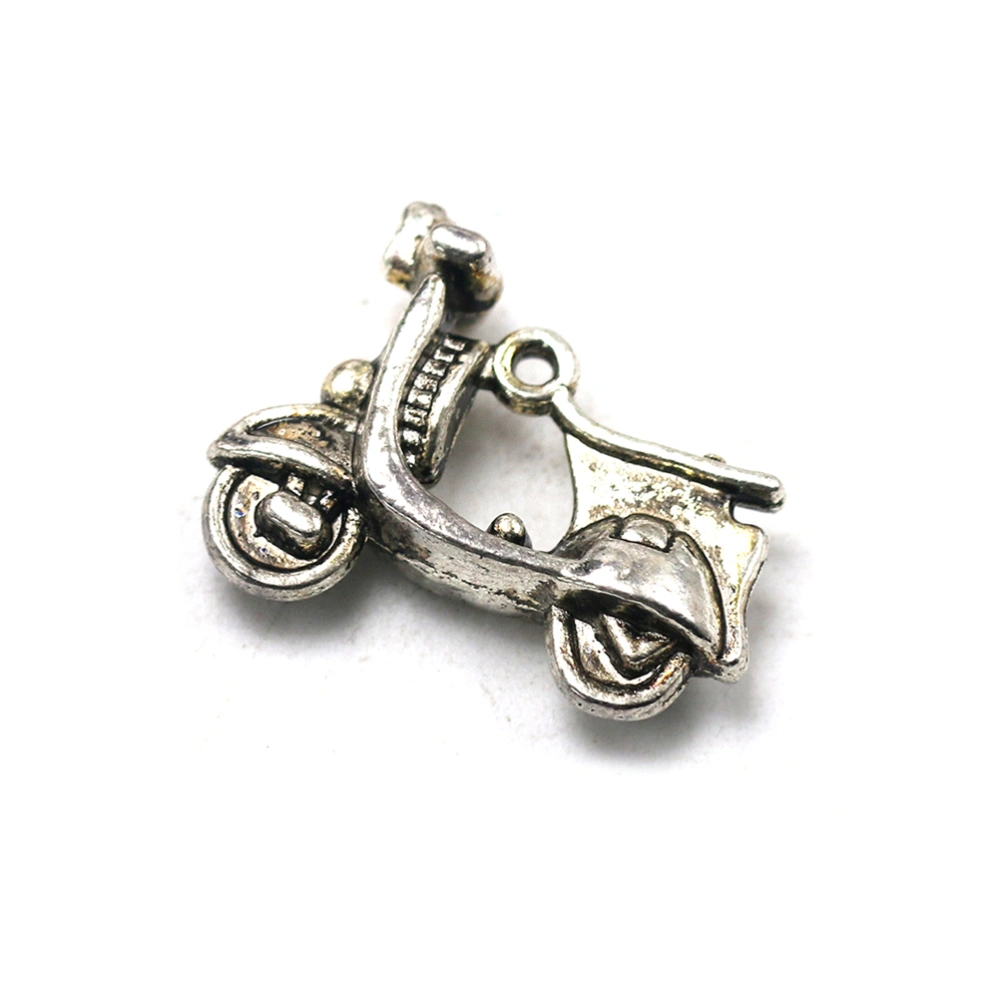 20pcs Mini Motorcycle Pendants Alloy Charms Jewelry Making Accessory for Bracelet Necklace (Antique Silver)