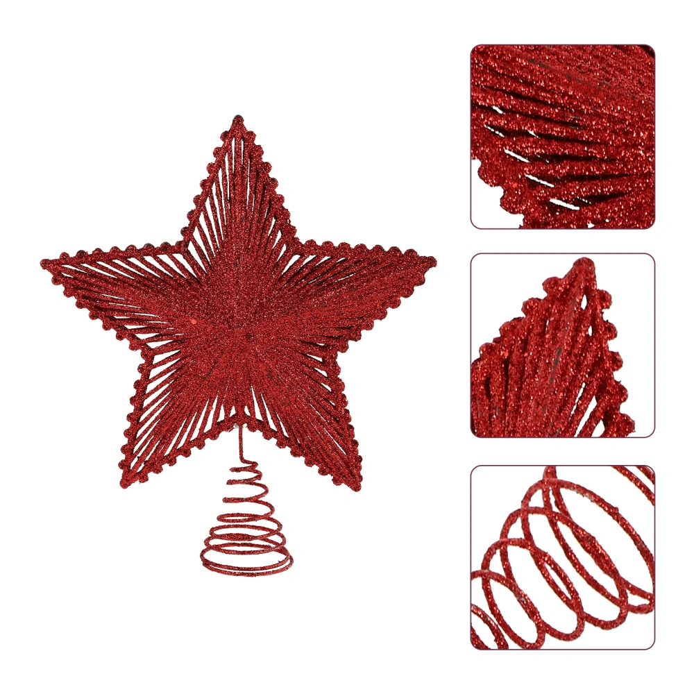 1Pc Christmas Pentagram Decoration Xmas Tree Decor Stereo Pentagram Adornment