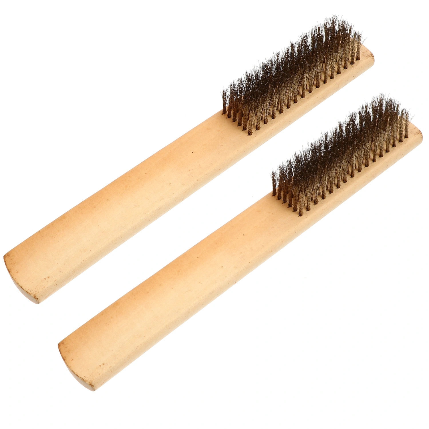 2 Pcs Wooden Handle Large File Brush File Cleaning Rust removal Brush Hand Tool