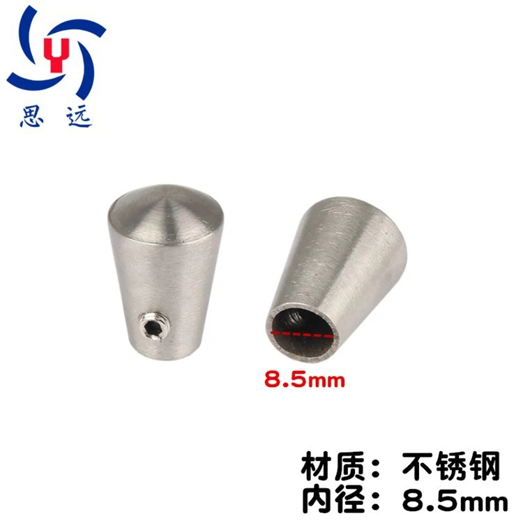 5pcs Handrail End Caps Stainless Steel Handrail End Caps Steps Hand Rail End Covers