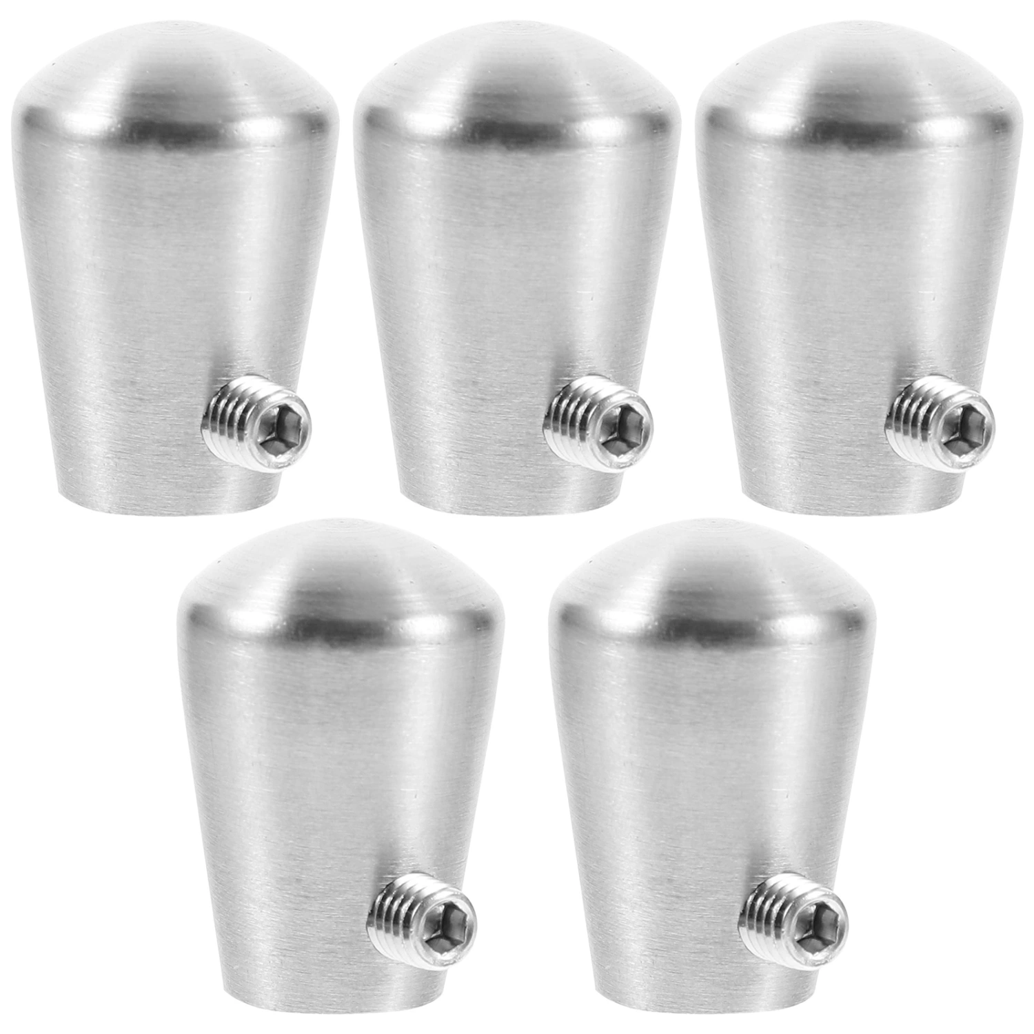 5pcs Handrail End Caps Stainless Steel Handrail End Caps Steps Hand Rail End Covers