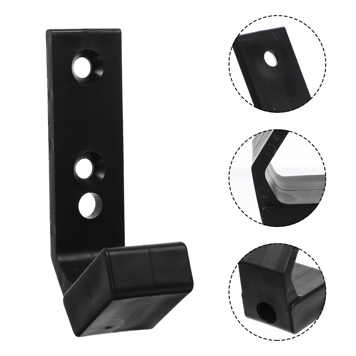 2Pcs Wall Mounted Barbell Rack Barbell Storage Rack Weight Bar Holder Fitness Equipment Rack