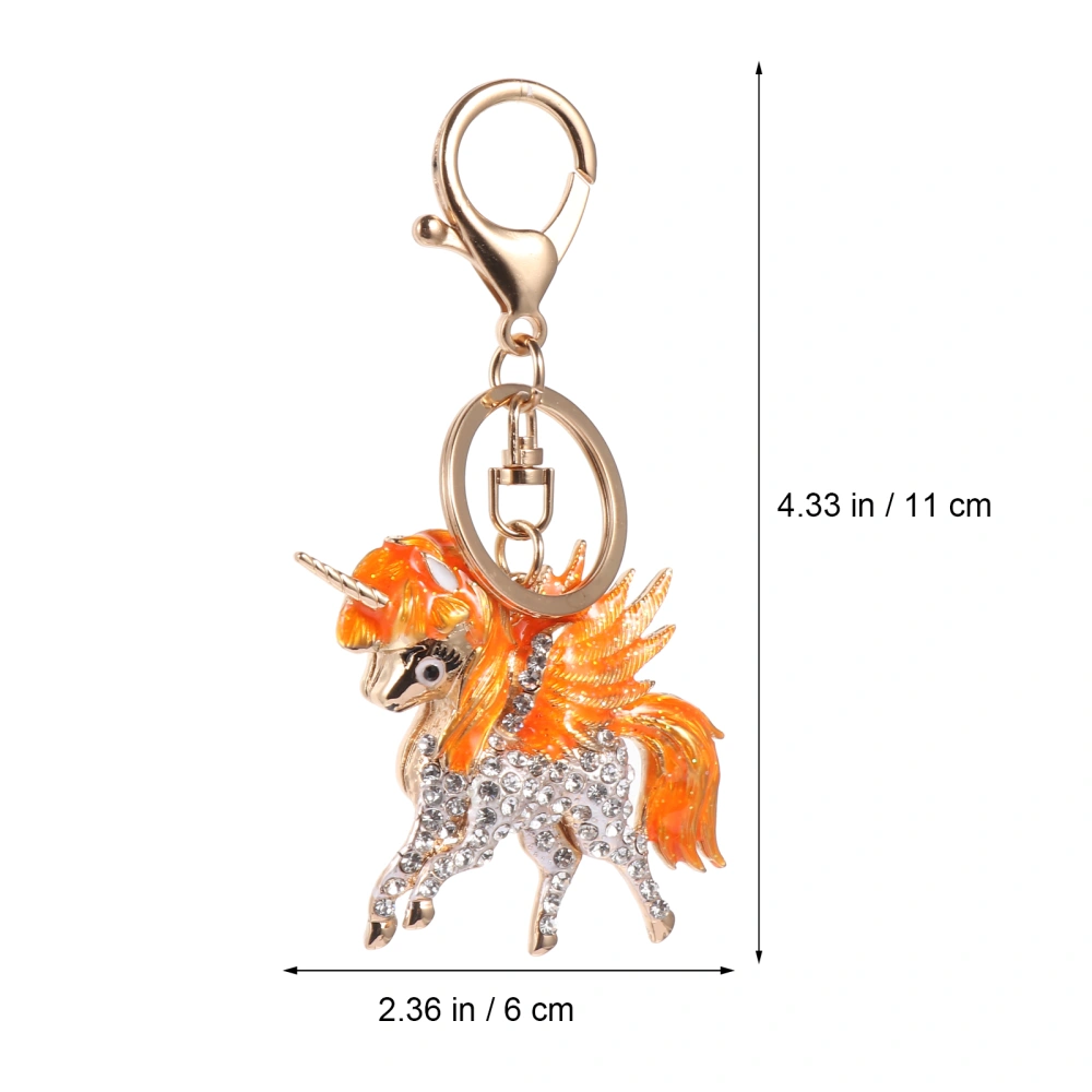 1Pc Creative Key Ring Unicorn Shape Key Chain Key Pendant Bag Decoration