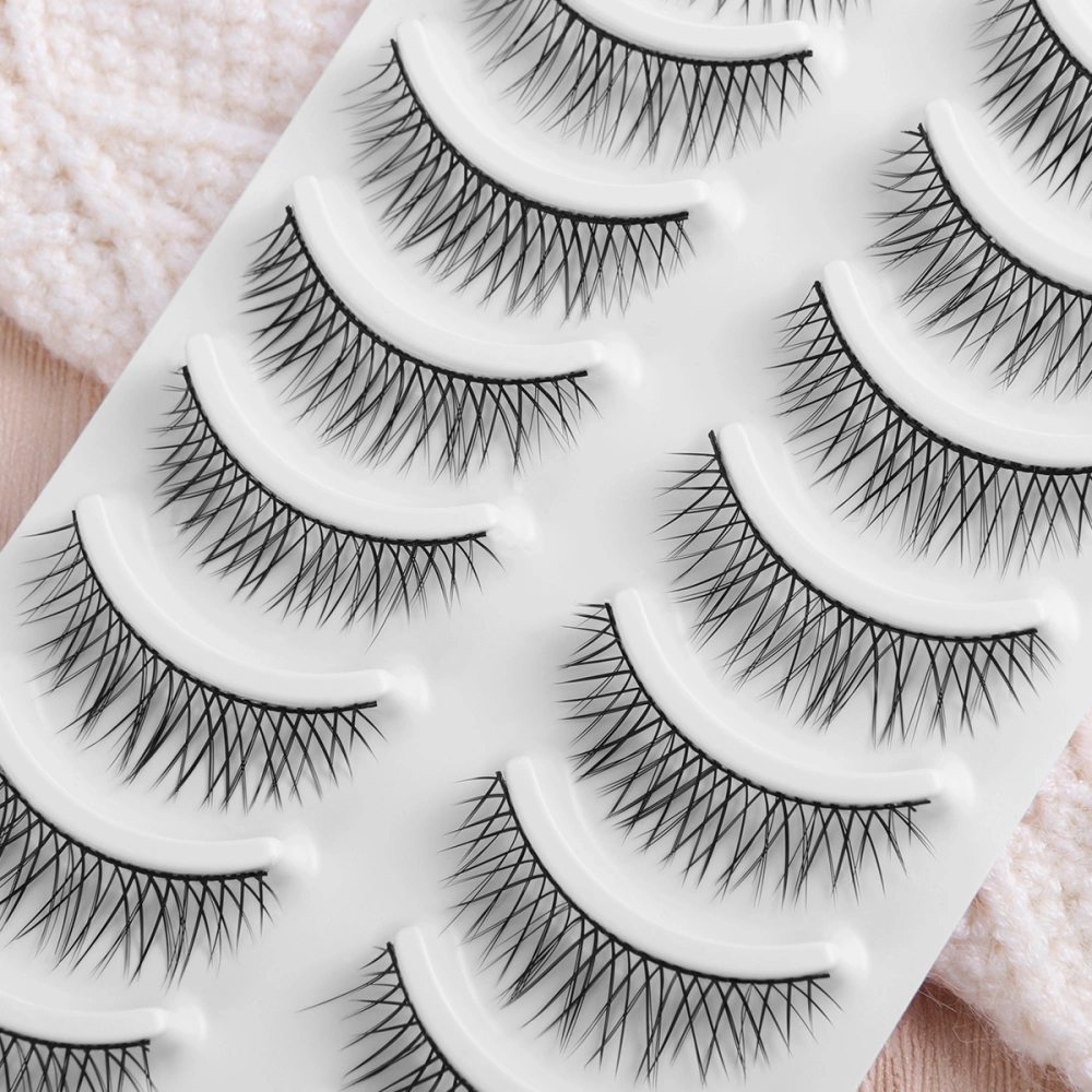 FRCOLOR 80 Pairs Natural Fake Eyelashes 8-Style Thick Long Eye Lashes for Women Lady Teenager Girls