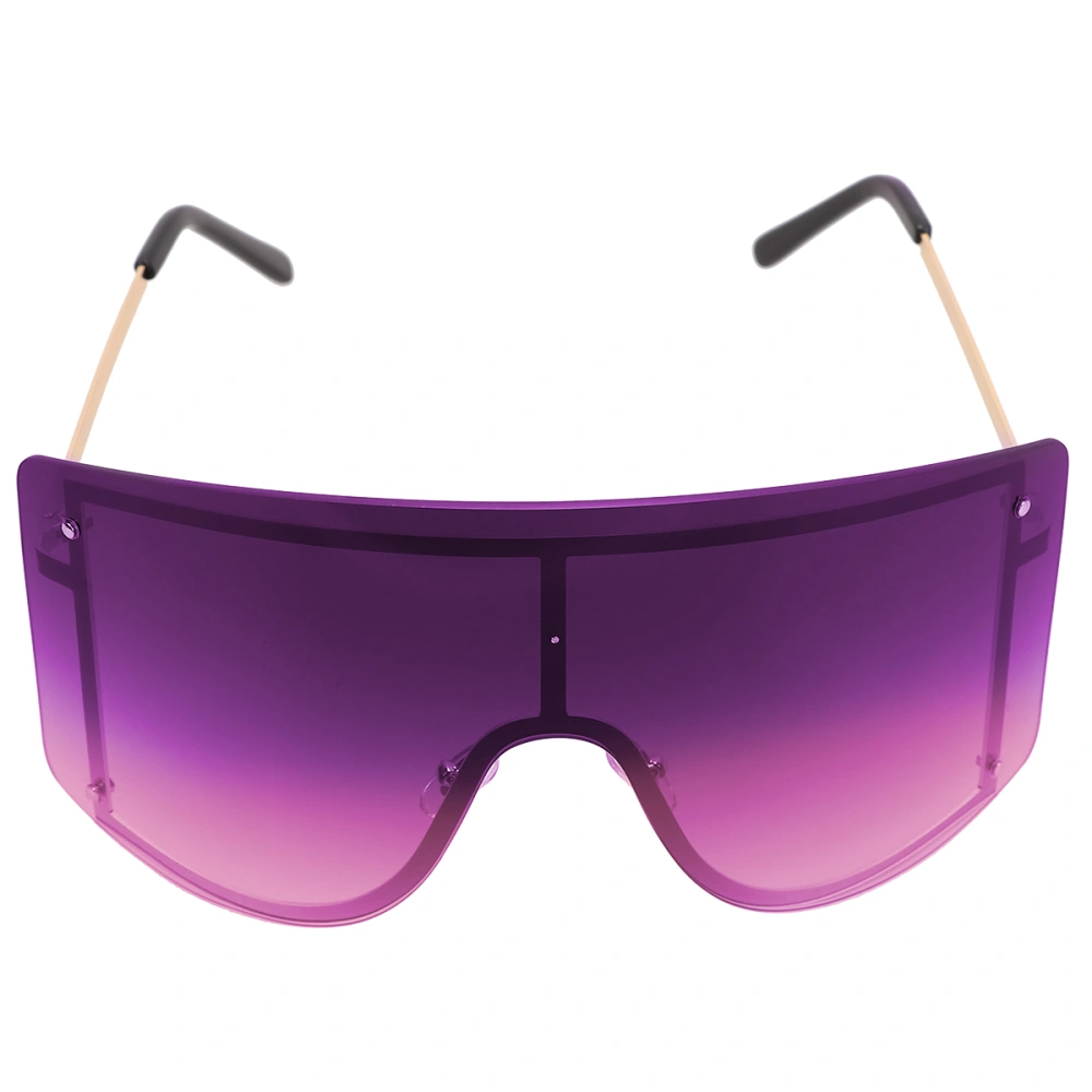 1 Pair Fashionable Sunglasses Summer Outdoor Sun Glasses Creative Beach Shades Eyeglasses Clothes Decoration for Men Women (Purple)